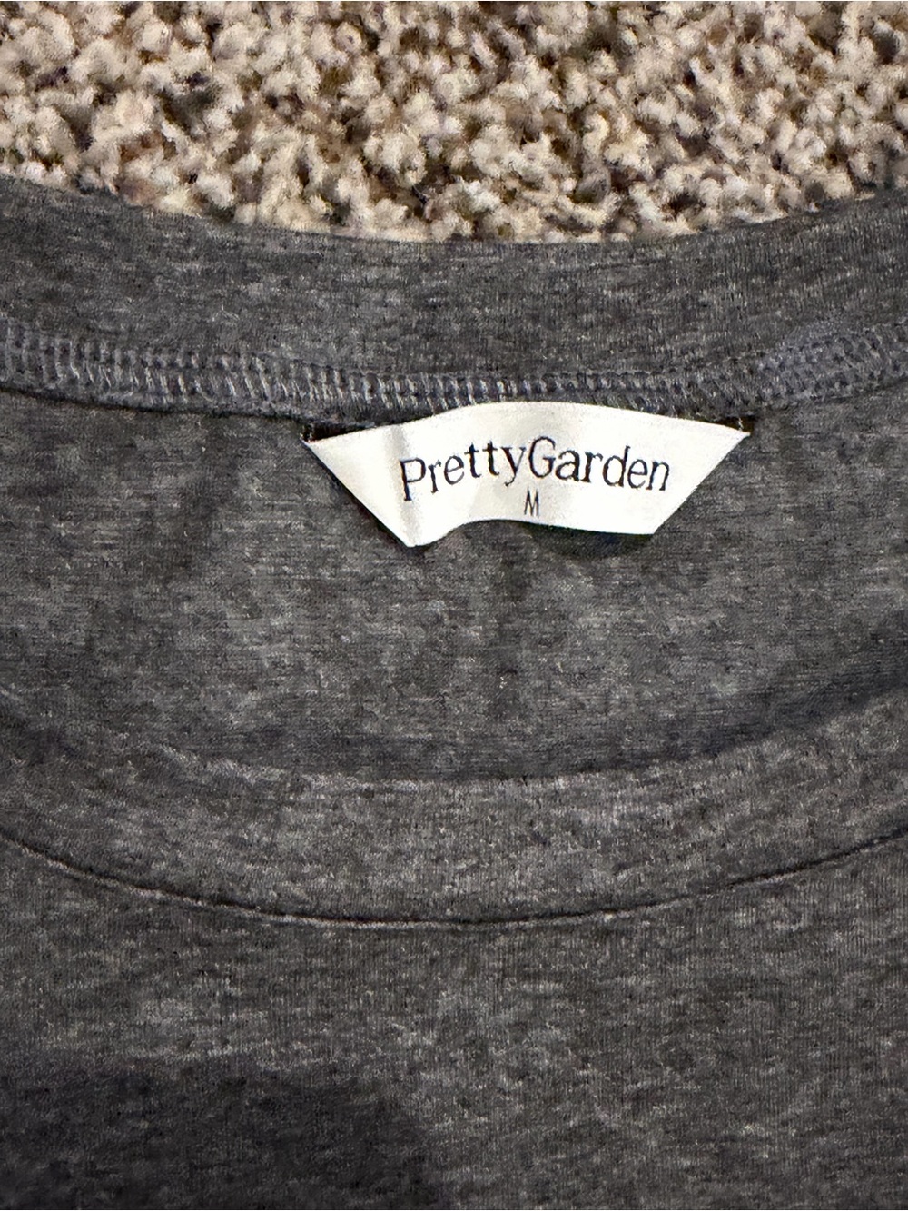 Pretty Garden Gray Women's Tshirt  - size large. New without tags